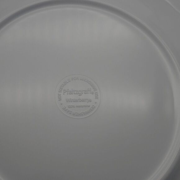 NEW Set Of 4 Pfaltzgraff Melamine Winterberry Dinner Plates 10.25 Inches - Picture 6 of 7